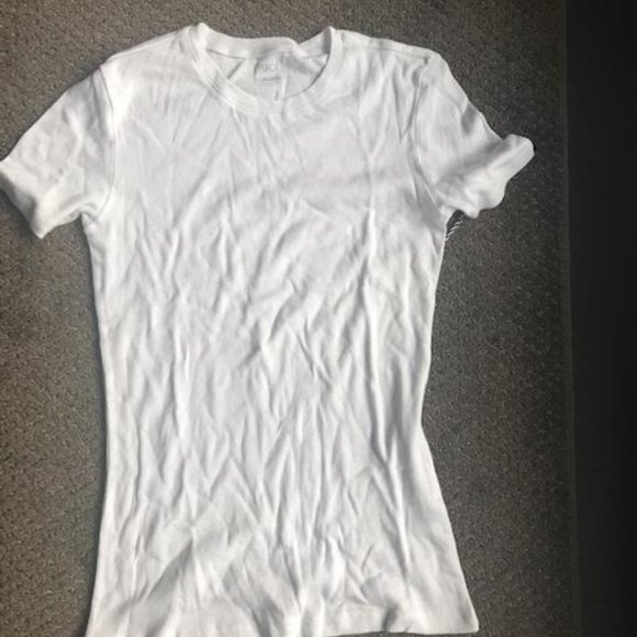 100% White Cotton T-shirt from 1901 - Picture 1 of 2